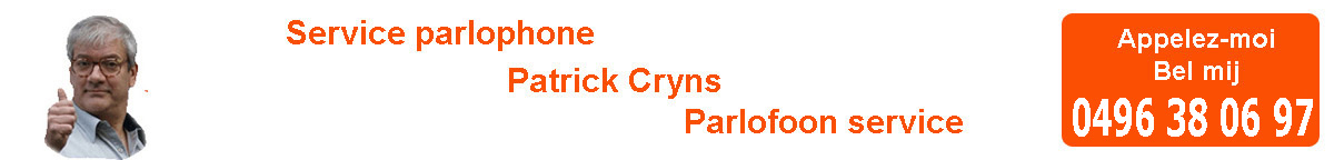 Patrick Cryns' service parlophone
